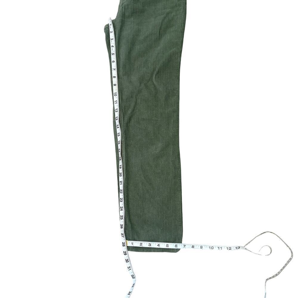 Reformation Cynthia Button Fly High Rise Corduroy Pants 24 Moss Dark Academia - Picture 4 of 9